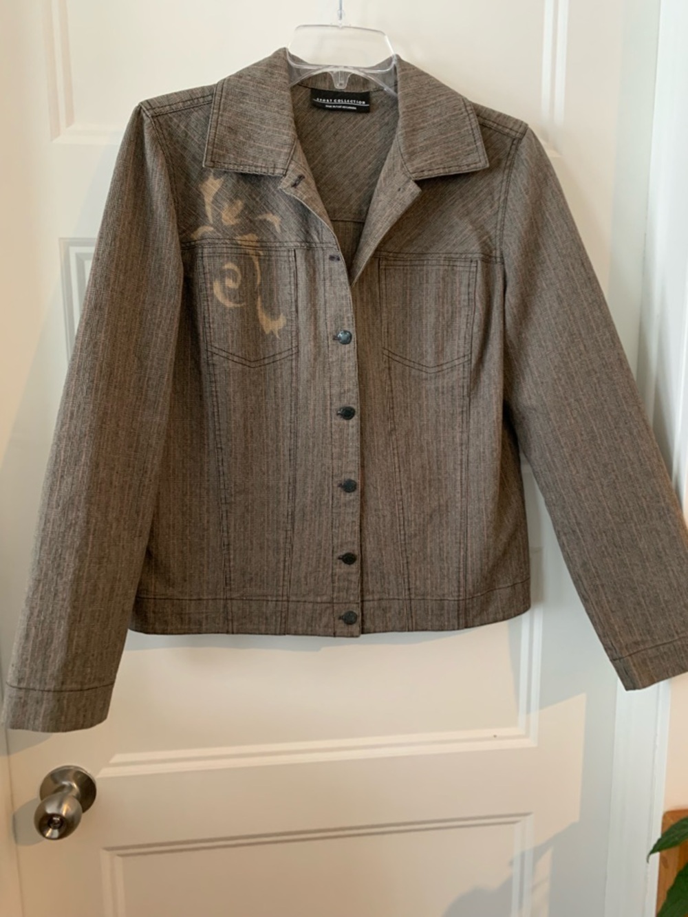Sport Collection , Women's classic cut brown tones denim jacket
